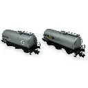Coffret de 2 wagons citernes à 3 essieux "Algeco" - Arnold HN6607 - N 1/160 - SNCF - Ep III - 2R - 2