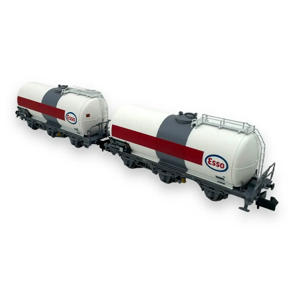 Set de 2 wagons citernes à 3 essieux "ESSO" - Arnold HN6610 - N 1/160 - SNCF - Ep IV/V - 2R - 3