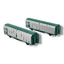 2 Wagons Parois coulissantes Hbbillns - HobbyTrain 24682 - N : 1/160 - SNCF - 2