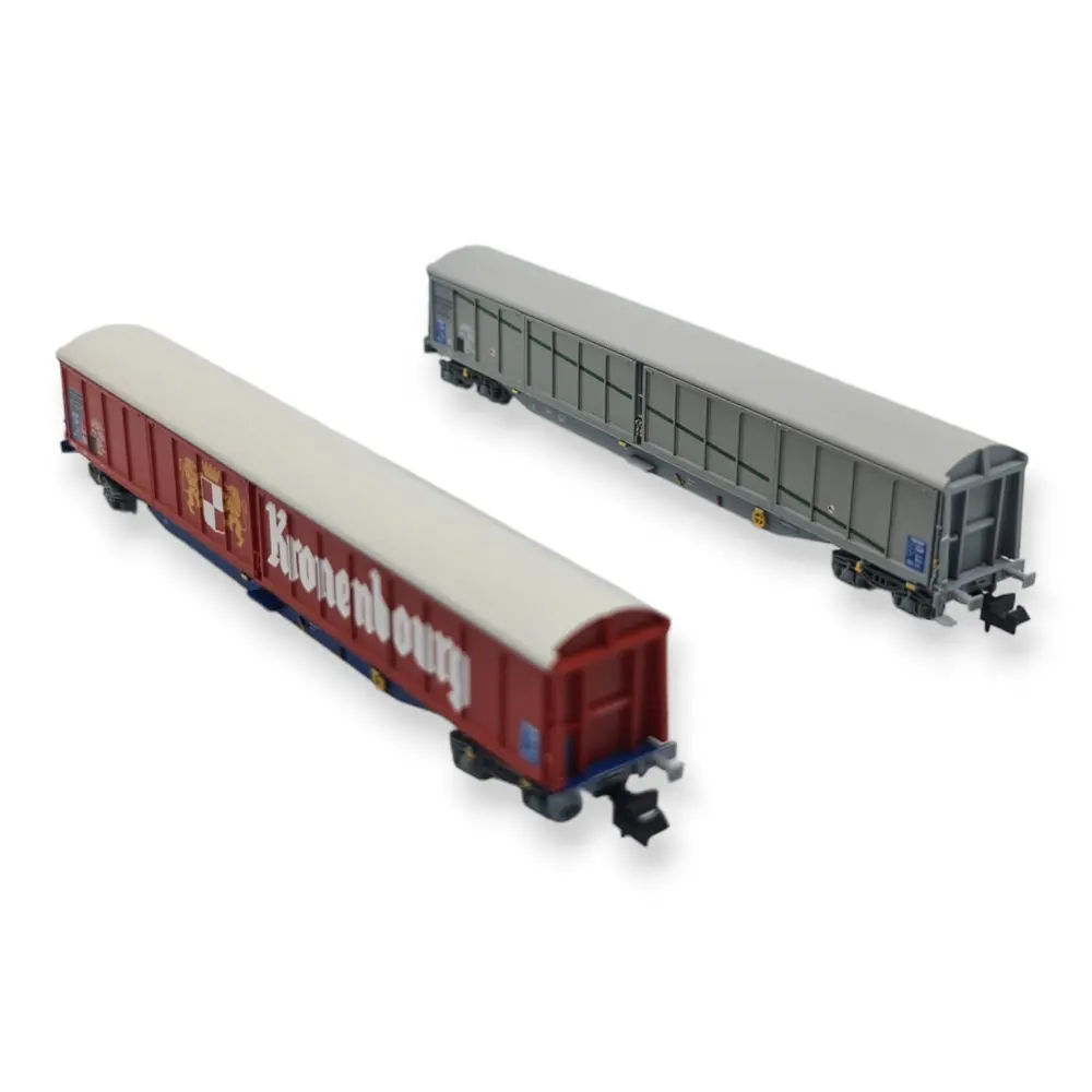 Wagons à parois coulissantes - HobbyTrains 23442 - N : 1/160 - SNCF - EP. IV  - 2