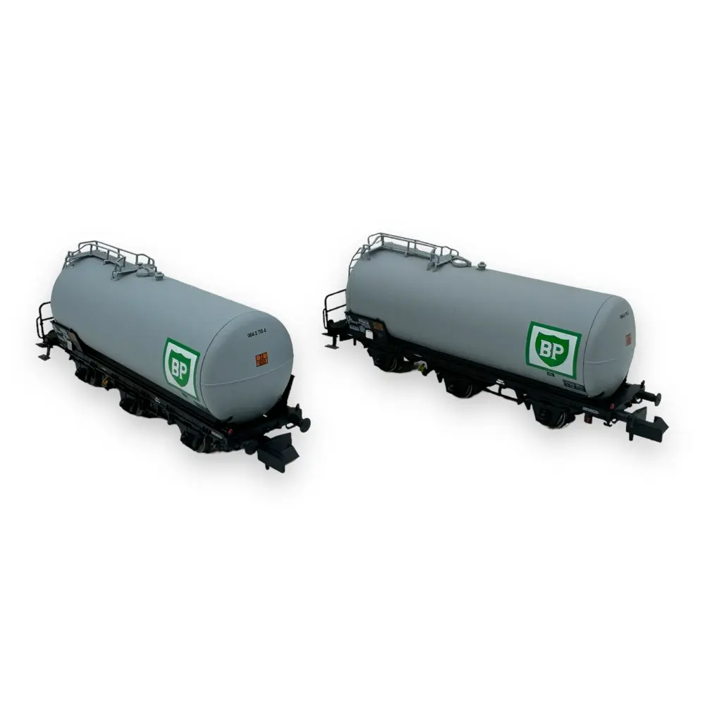 Set 2 Wagons citernes "BP" 3 essieux - Arnold HN6608 - N 1/160 - SNCF - Ep IV - 2R - 2