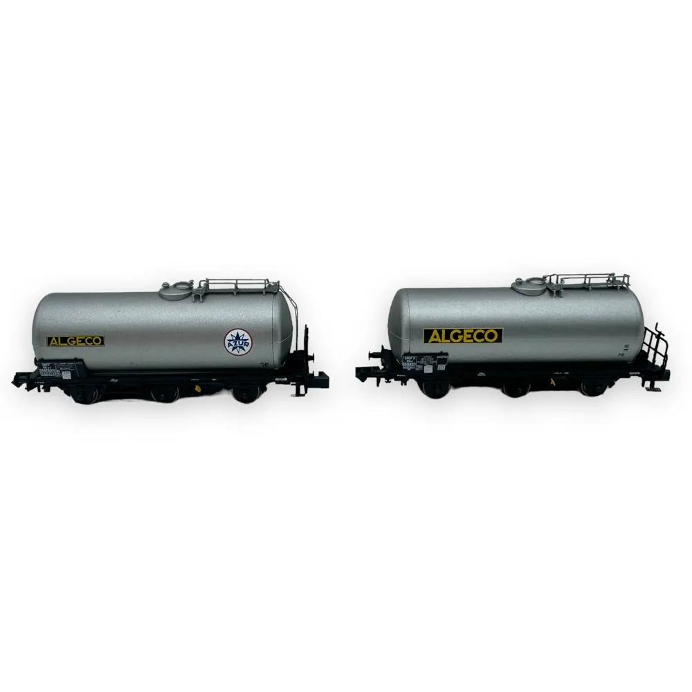 Coffret de 2 wagons citernes à 3 essieux "Algeco" - Arnold HN6607 - N 1/160 - SNCF - Ep III - 2R - 3