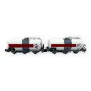 Set de 2 wagons citernes à 3 essieux "ESSO" - Arnold HN6610 - N 1/160 - SNCF - Ep IV/V - 2R - 4