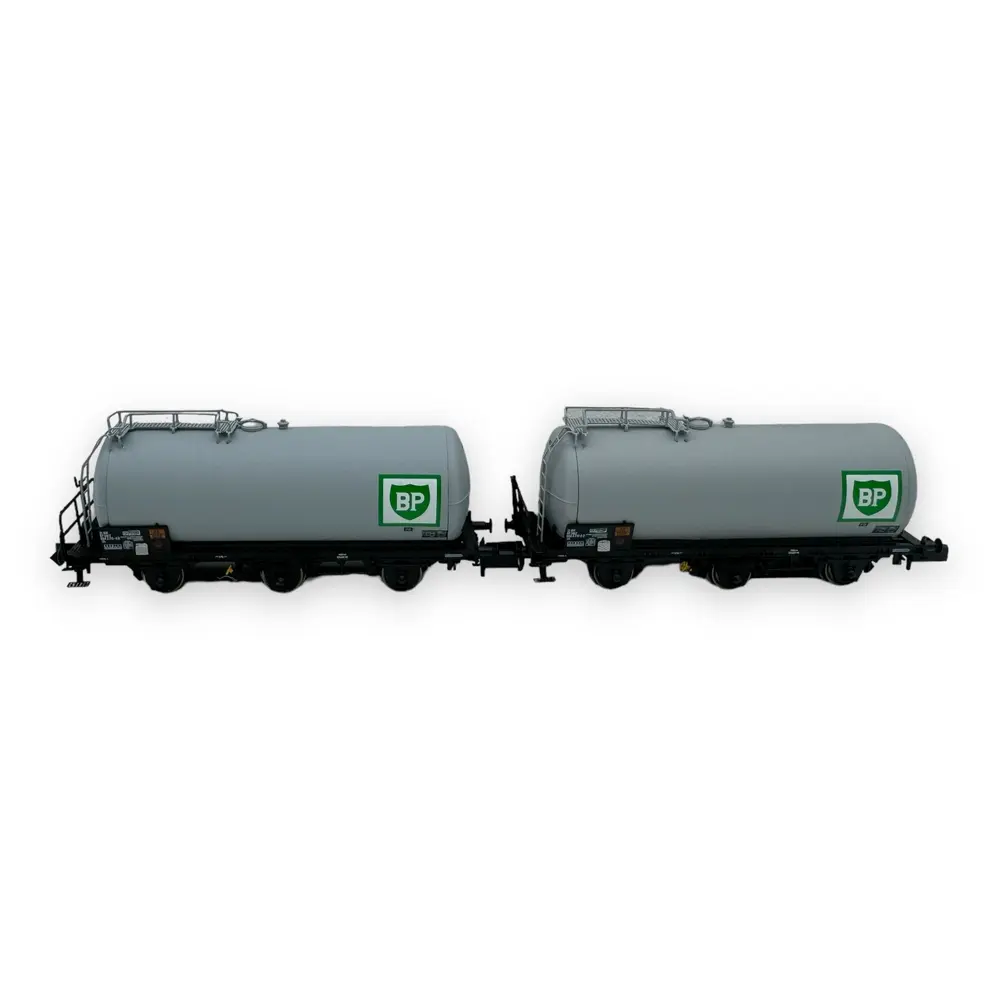 Set 2 Wagons citernes "BP" 3 essieux - Arnold HN6608 - N 1/160 - SNCF - Ep IV - 2R - 6