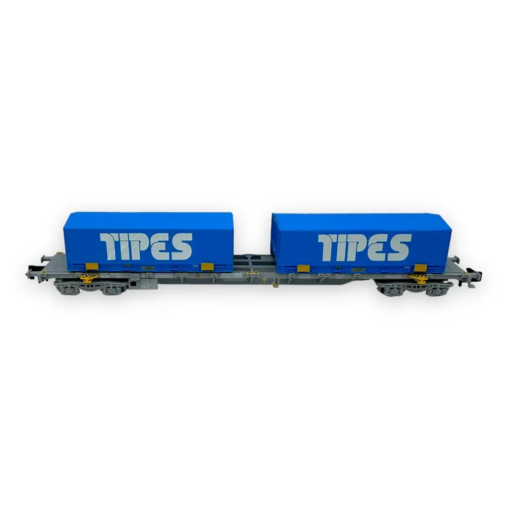 Wagon porte conteneur Sgss "TIPES" - Arnold HN6650 - N 1/160 - SNCF - Ep V - 3