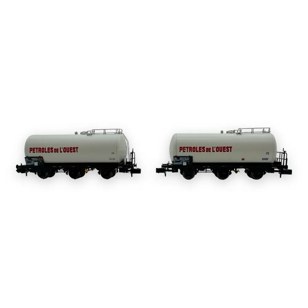 Coffret de 2 wagons citernes à 3 essieux "Petrole de l'Ouest" - Arnold HN6677 - SNCF - N 1/160 - EP IV - 2R - 3