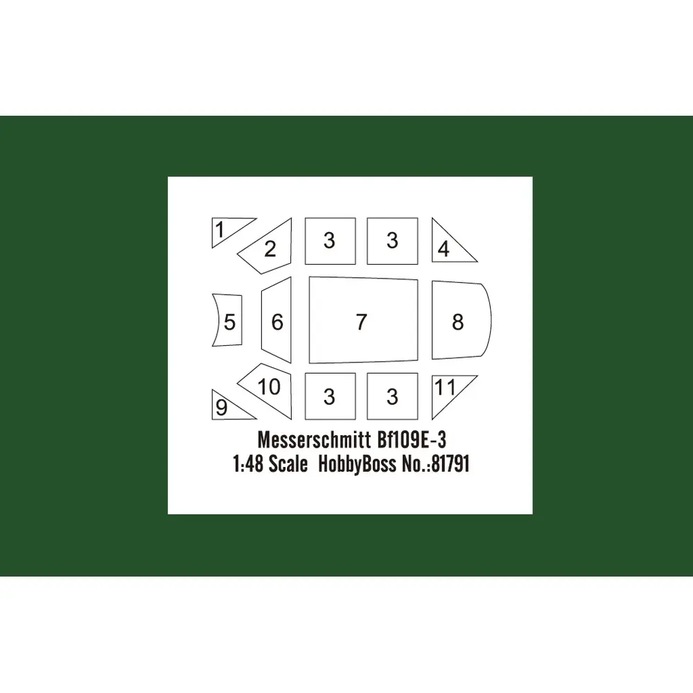 Avion Messerschmitt Bf109E-3 - Hobby Boss 81791 - 1/48 - 6