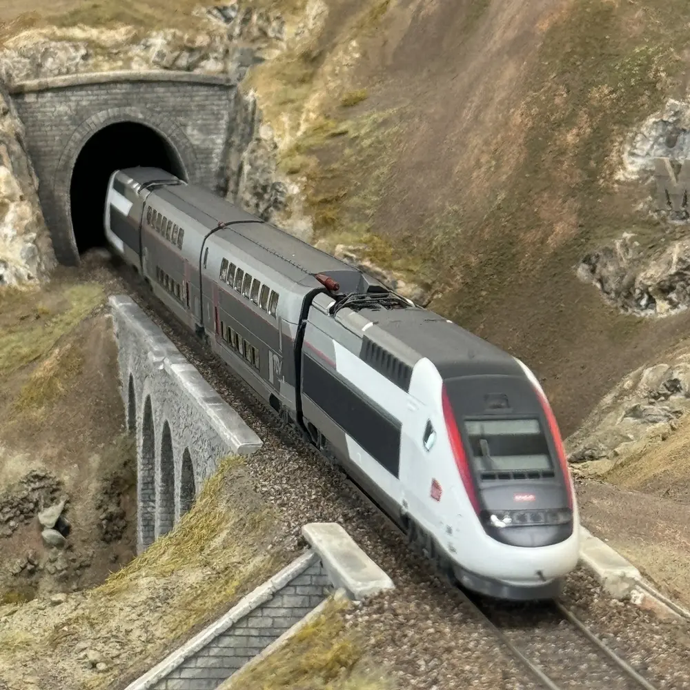 Coffret TGV Duplex Carmillon - Jouef HJ2451- HO 1/87 - SNCF - Ep VI - 2R - Analogique - 15