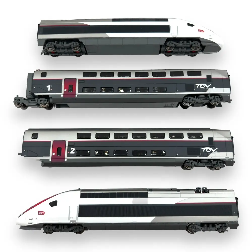 Coffret TGV Duplex Carmillon - Jouef HJ2451- HO 1/87 - SNCF - Ep VI - 2R - Analogique - 2