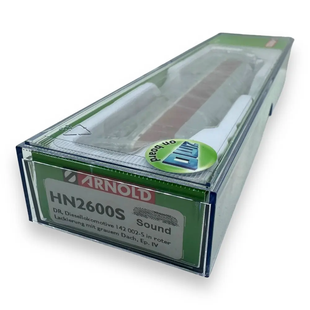 Locomotive Diesel 142 002-5 - Arnold HN2600S - N 1/160 - DR - EP IV - DCC Son - 4