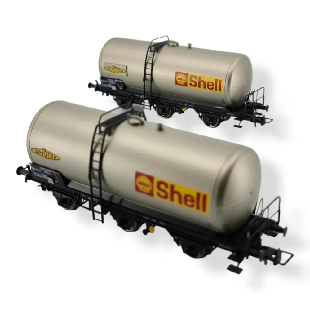 Set 2 Wagons citernes JOUEF 6223 Shell / Simotra - HO 1 : 87 - SNCF - EP IV - 3