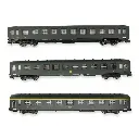 Set 3 voitures voyageurs DEV AO Arnold HN4383 - N 1/160 - SNCF - EP III - 2