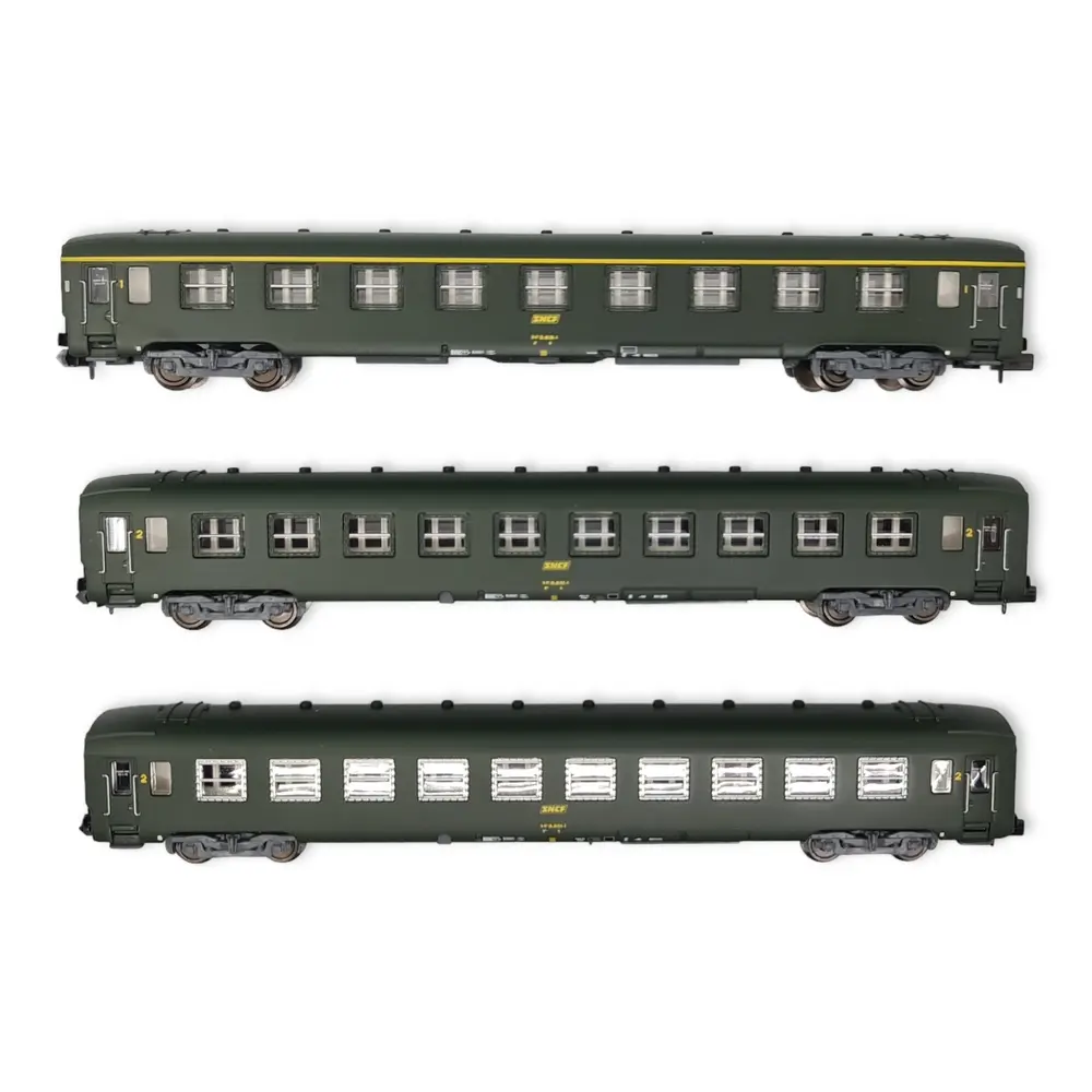 Set 3 voitures voyageurs DEV AO Arnold HN4385 - N 1/160 - SNCF - EP IV - 2