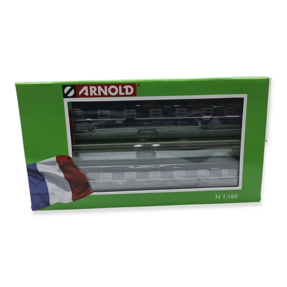 Set 2 voitures lits T2 - Arnold HN4405 - N 1/160 - SNCF - Ep V/VI - 2R - 4