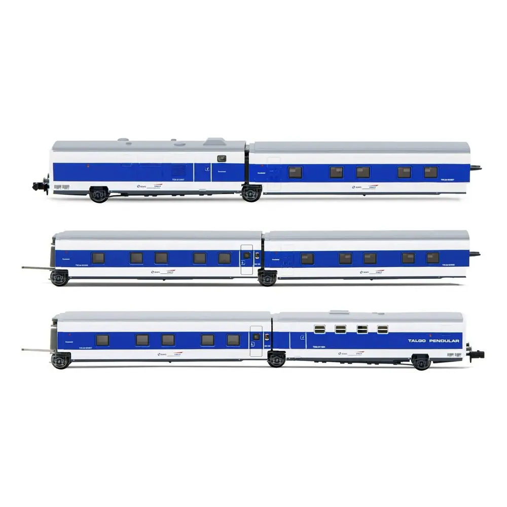 Set 6 voitures lits complémentaires TALGO Arnold HN4355 - N 1/160 - CIWL - EP V - 4