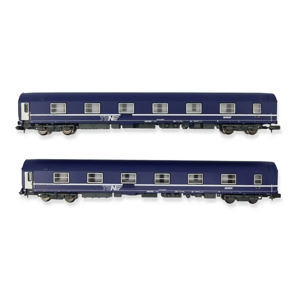 Set 2 voitures lits T2 - Arnold HN4405 - N 1/160 - SNCF - Ep V/VI - 2R - 2