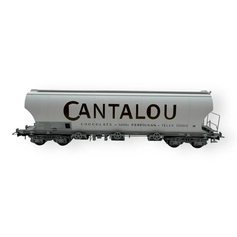 Wagon silo sucrier Chocolaterie Cantalou - Jouef HJS6304 - HO 1/87 - SNCF - Ep IV - 2R - 3