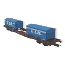 Wagon porte-conteneurs S70 "T.T.S." JOUEF 6259 | SNCF | HO 1/87 - 2