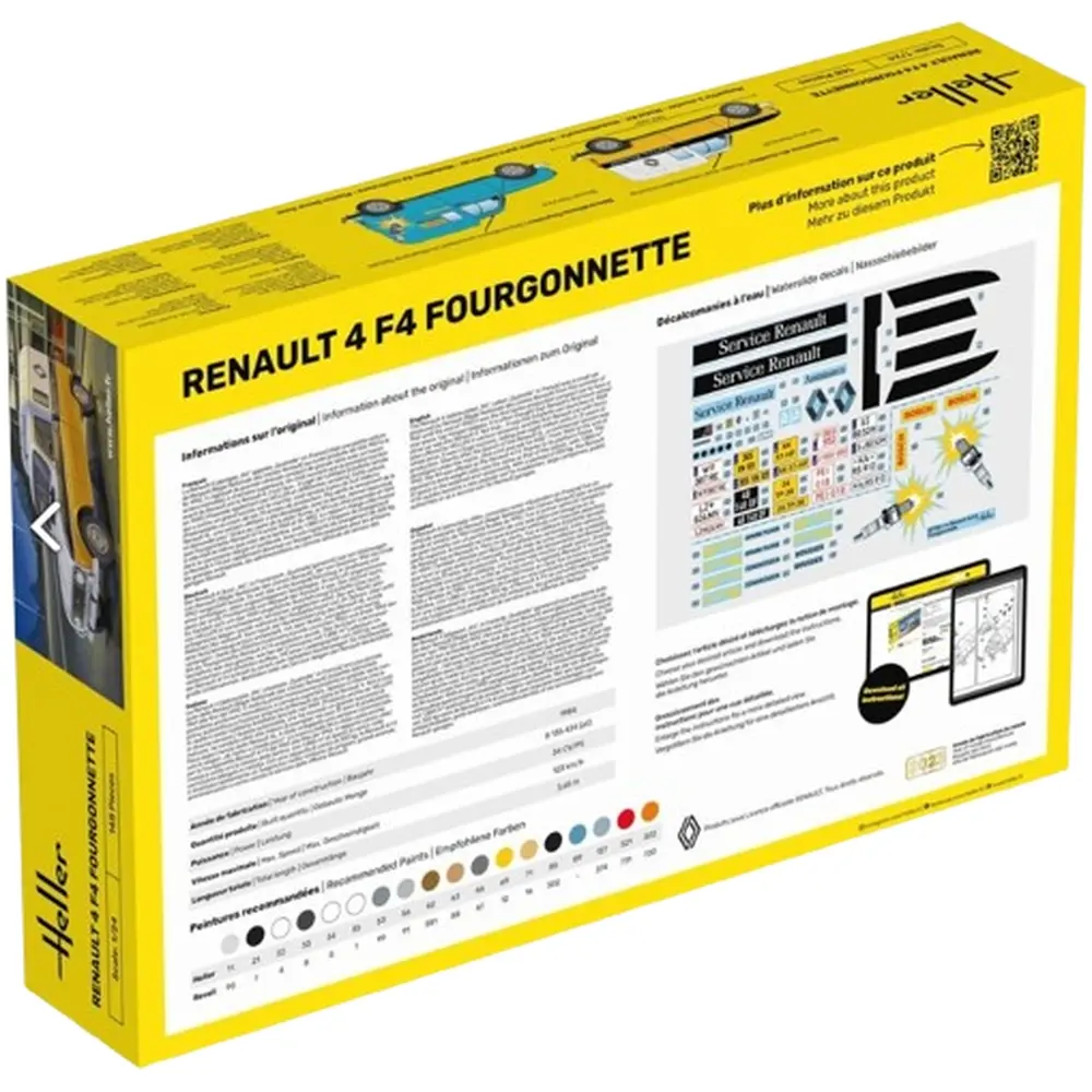 Renault 4 Fourgonnette - Heller 82700 - 1/24 - 2