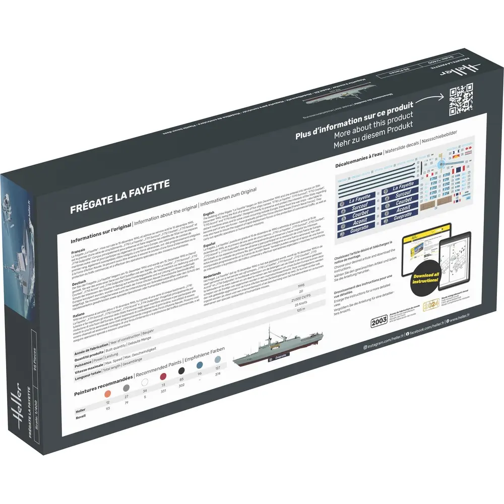 Frégate La Fayette - Heller 81035 - 1/400 - 2