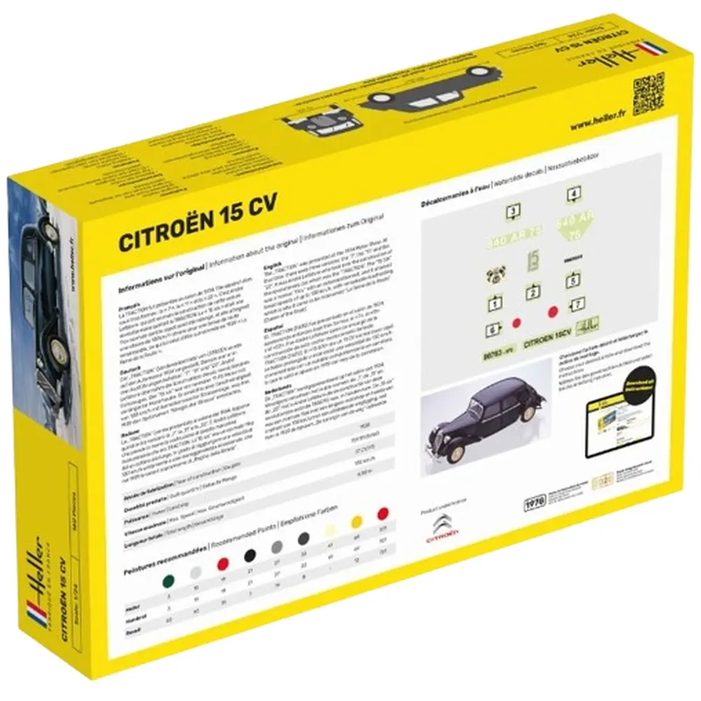 Traction "AVANT" - Citroën 15CV - 1934 - Heller 80763 - 1/24 - 2