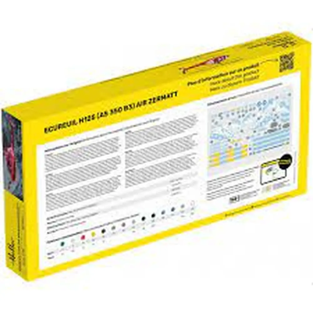 Hélicoptère Ecureuil H125 (AS 350 B3) Air Zermatt - Heller 80490 - 1/48 - 2