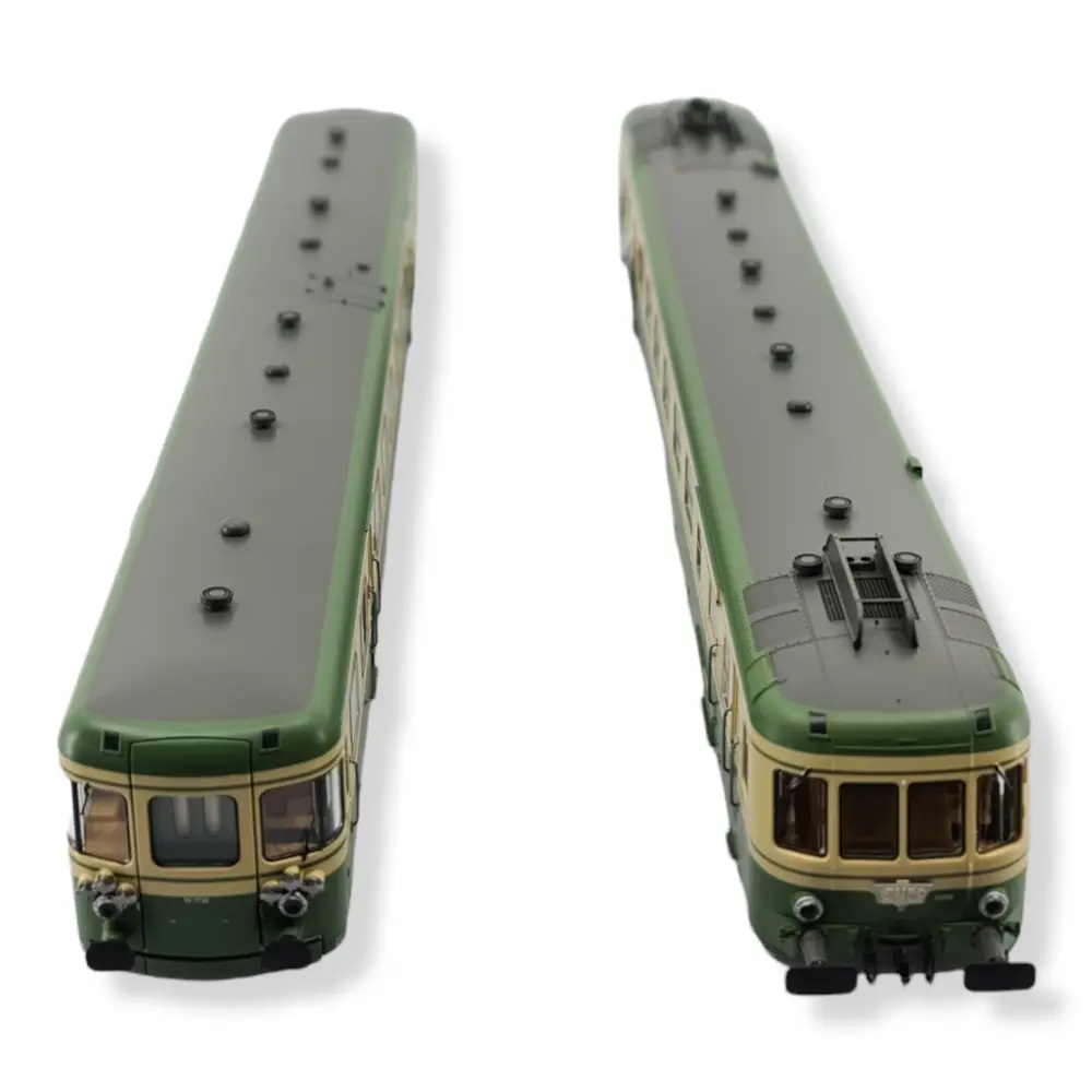 Autorail RGP2 X 2700 Vert/Jaune Analogique JOUEF 2386 SNCF HO 1/87 EP - 3