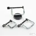 Jeu de serre-joints à vis (3 pièces) avec base magnétique - HELLER 99003 - 2