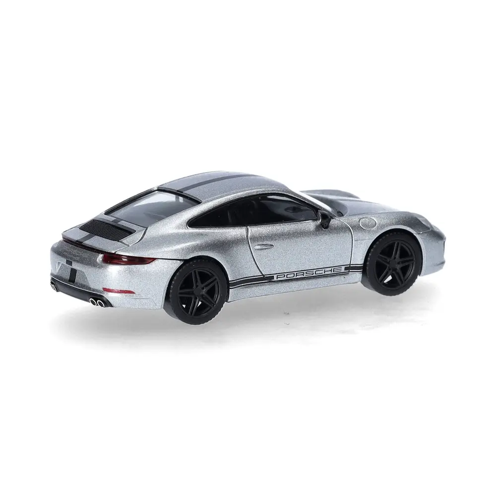 Porsche 911 (991) Carrera 4 S, argent - Herpa 430418 - HO 1/87 - 2