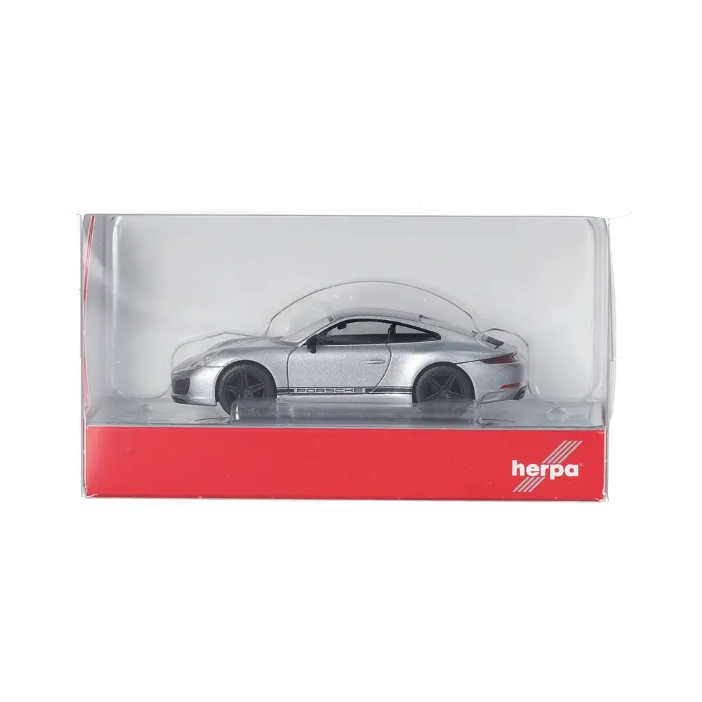 Porsche 911 (991) Carrera 4 S, argent - Herpa 430418 - HO 1/87 - 5