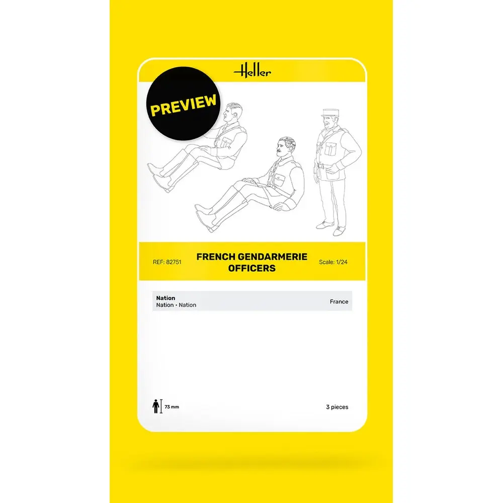 Policiers français - Heller 82751 - 1/24 - 2