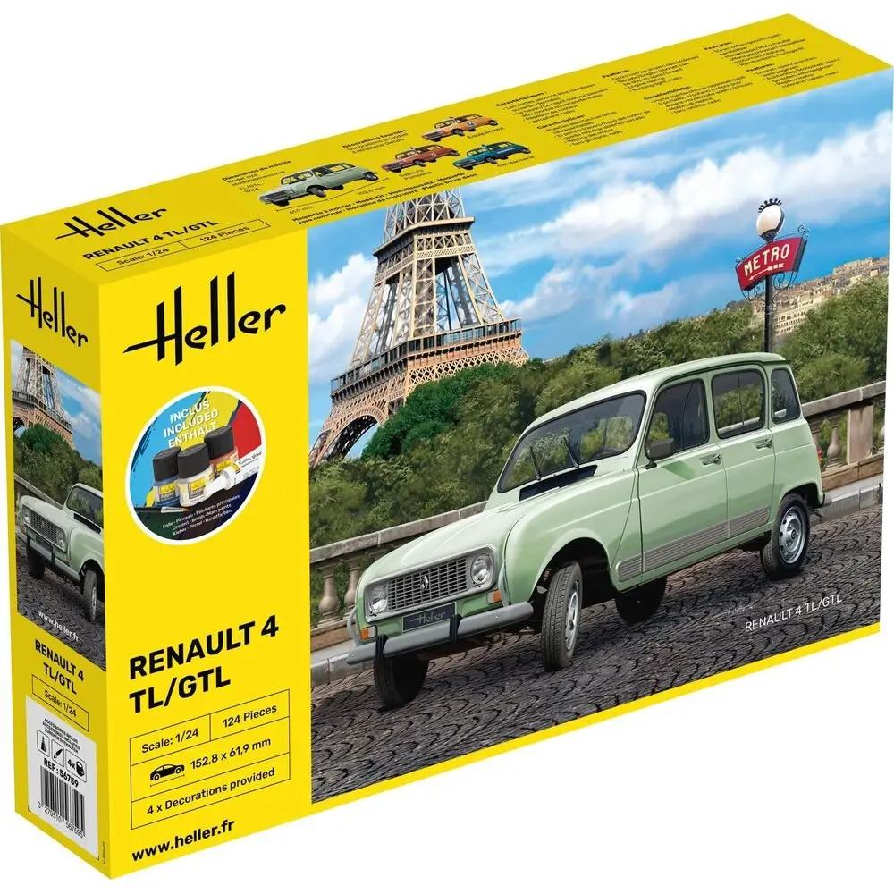 Kit de démarrage - Renault 4TL/GTL - Heller 56759 - 1/24 - 2