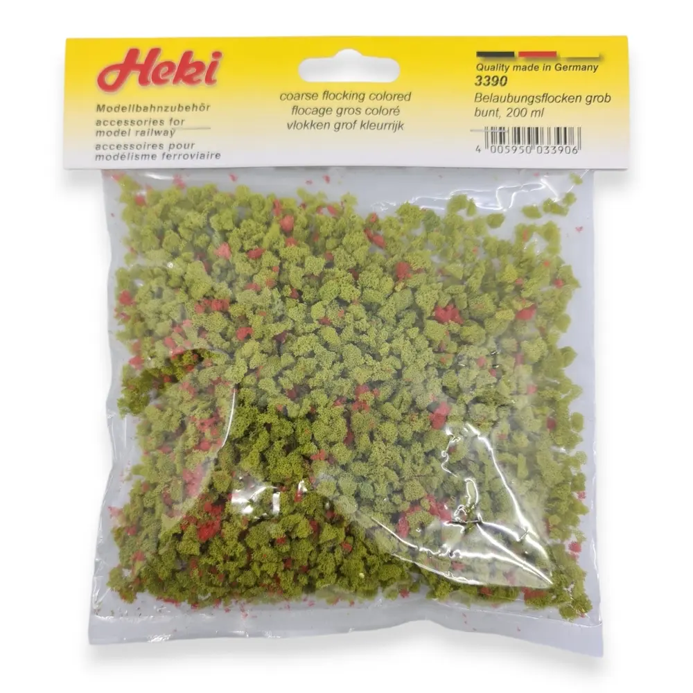 Flocage - Flocons de feuillage - Vert clair / Rouge - HEKI 3390 - Échelle Universelle - 2