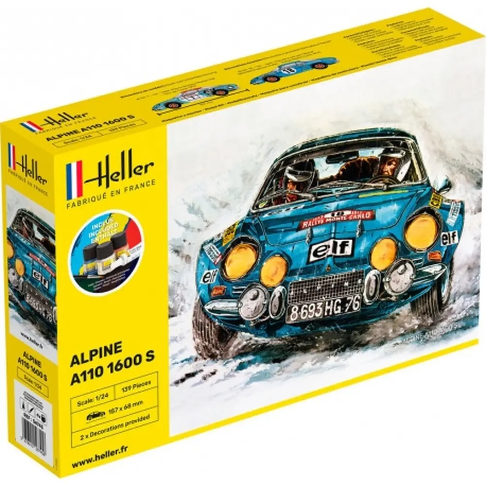 Kit de démarrage - Alpine A110 (1600) - Heller 56745 - 1/24 - 2