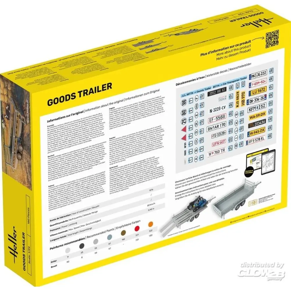 Goods Trailer - HELLER 56778 - 1/24 - 2