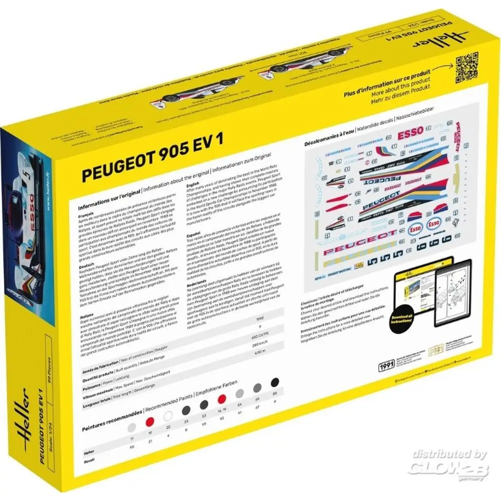Peugeot 905 EV 1 - HELLER 56718 - 1/24 - 2