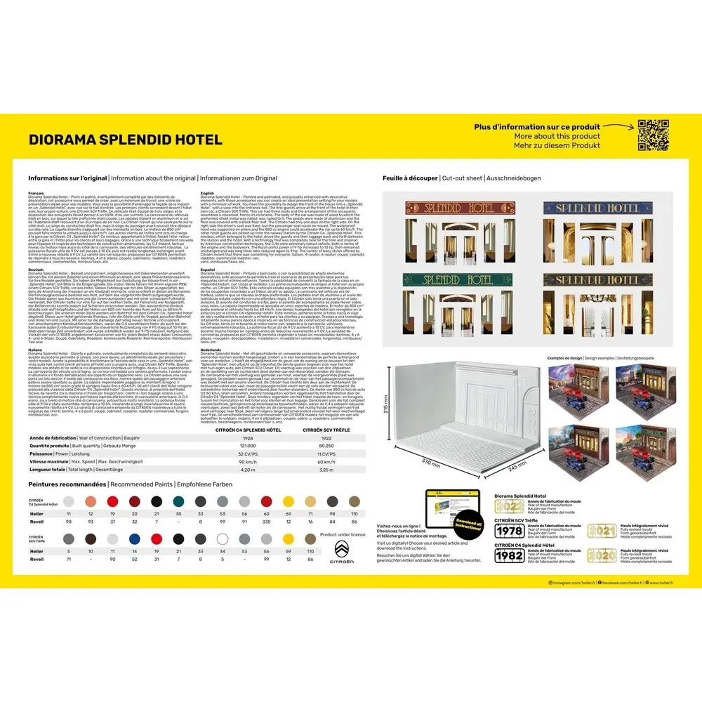 Diorama Splendid Hôtel - Heller 50330 - 1/24 - 4