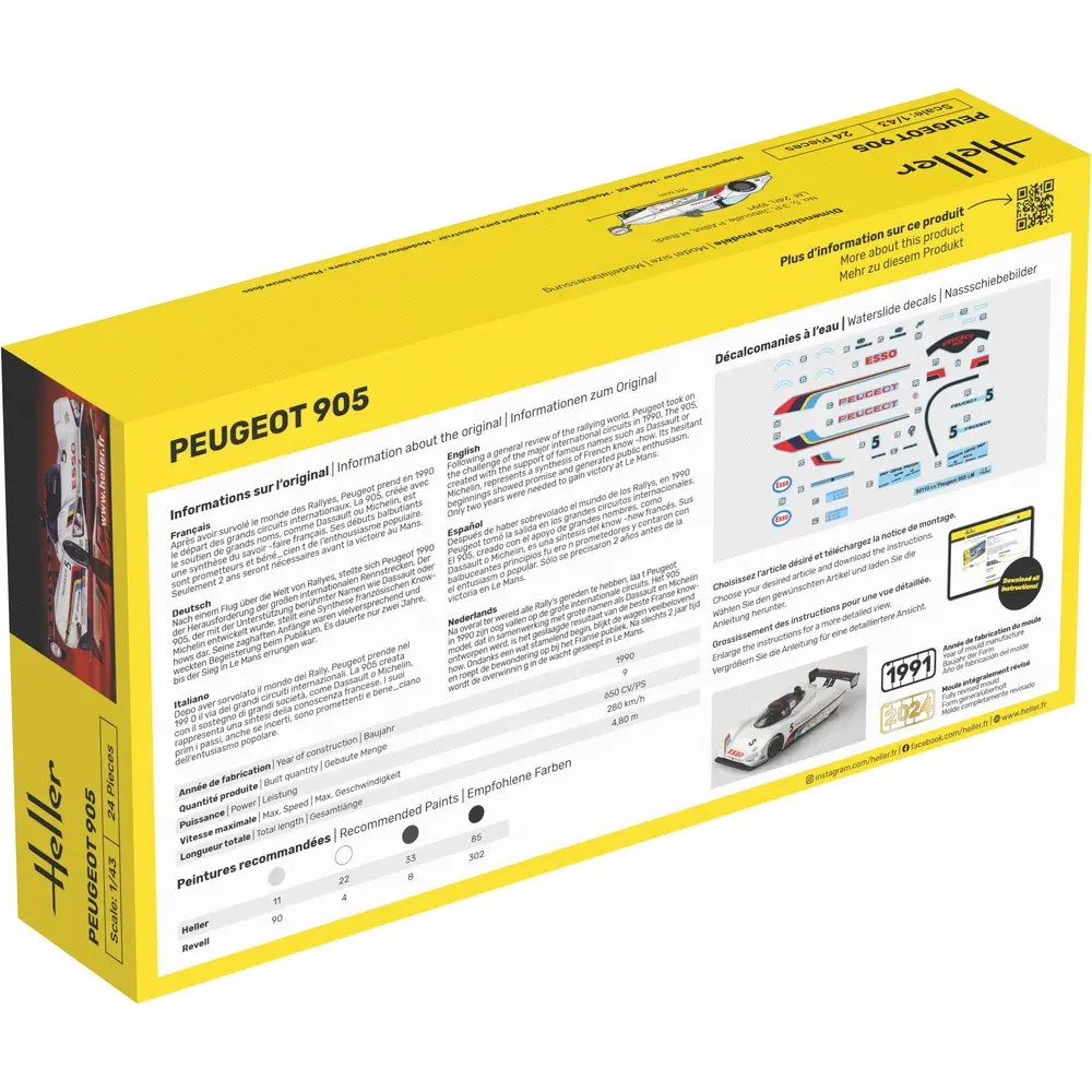 Peugeot 905 - Heller 56110 - 1/43 - 2