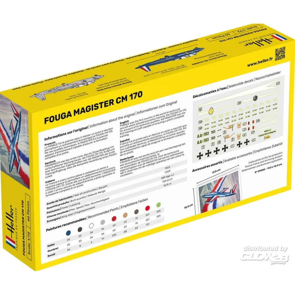 Fouga Magister CM 170 - HELLER 56220 - 1/72 - 2