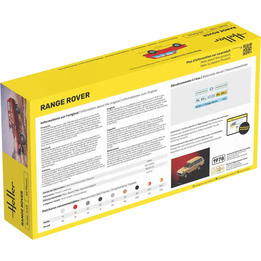 Starter kit Range Rover - Heller 56181 - 1/43 - 2