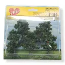 5 Pommiers - Vert foncé - HEKI 1961 - Échelle HO / TT / N - 70 mm - 3