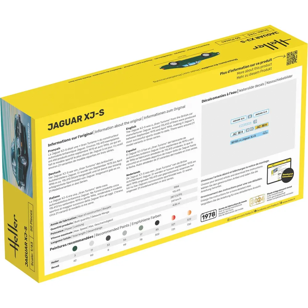 Starter Kit Jaguar XJS - Heller 56183 - 1/43 - 2