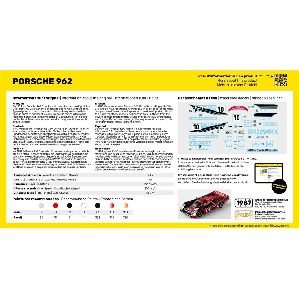 Porsche 962 - Heller 56109 - 1/43 - 4