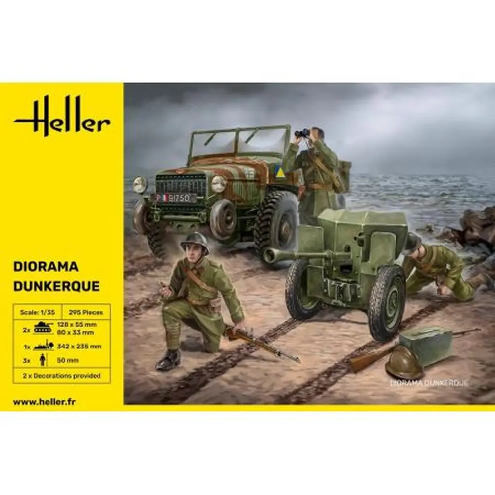 Diorama Dunkerque - Militaire - Laffly - Heller 30326 - 1/35 - 2