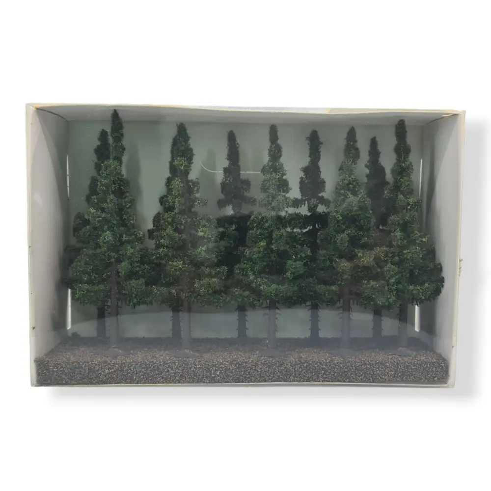 10 Épicéas - Vert foncé - HEKI 2139 - Échelle HO / TT / N - 120 mm - 3