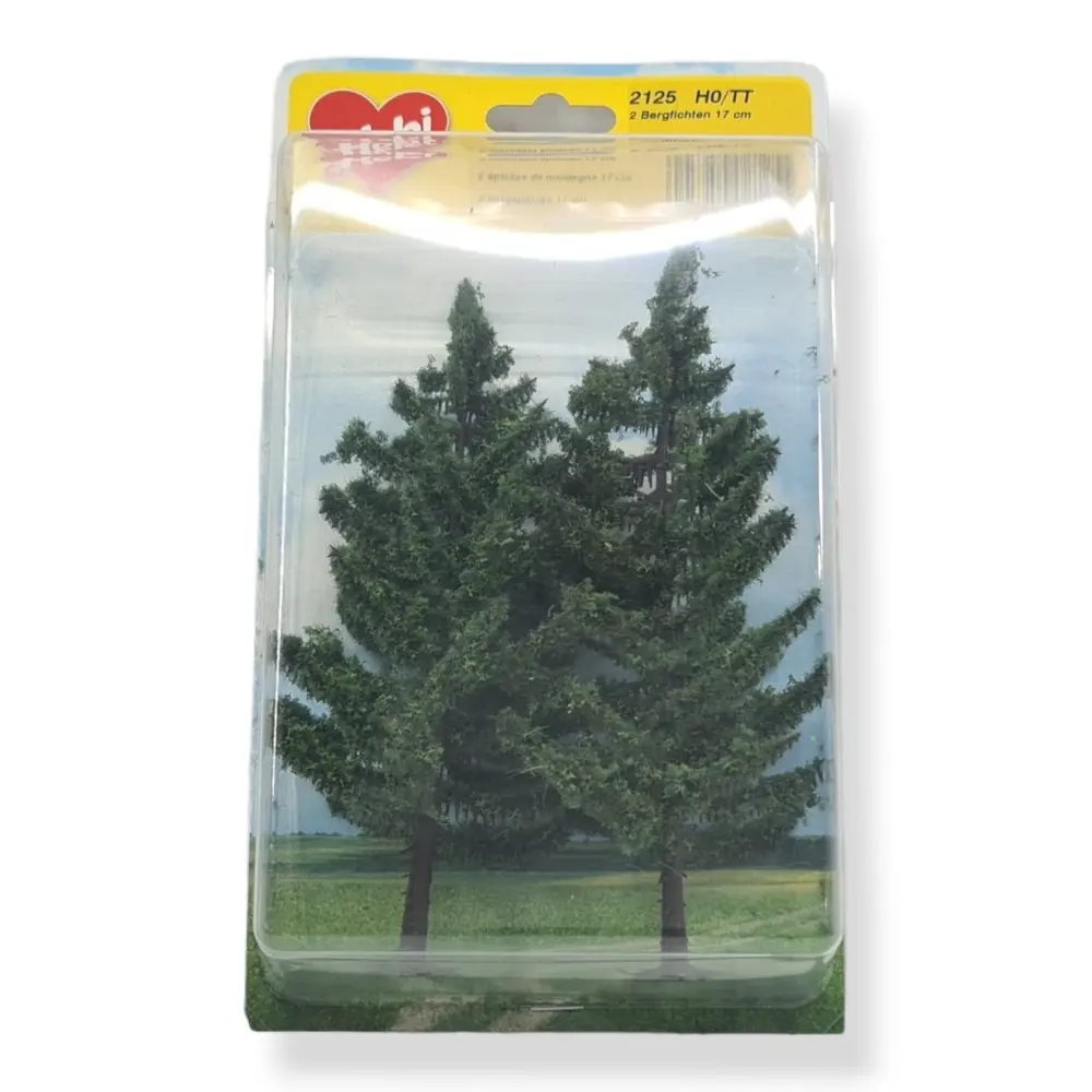 2 Épicéas de montagne - Vert foncé - HEKI 2125 - Échelle HO / TT - 170 mm - 3