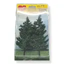 2 Épicéas de montagne - Vert foncé - HEKI 2125 - Échelle HO / TT - 170 mm - 3
