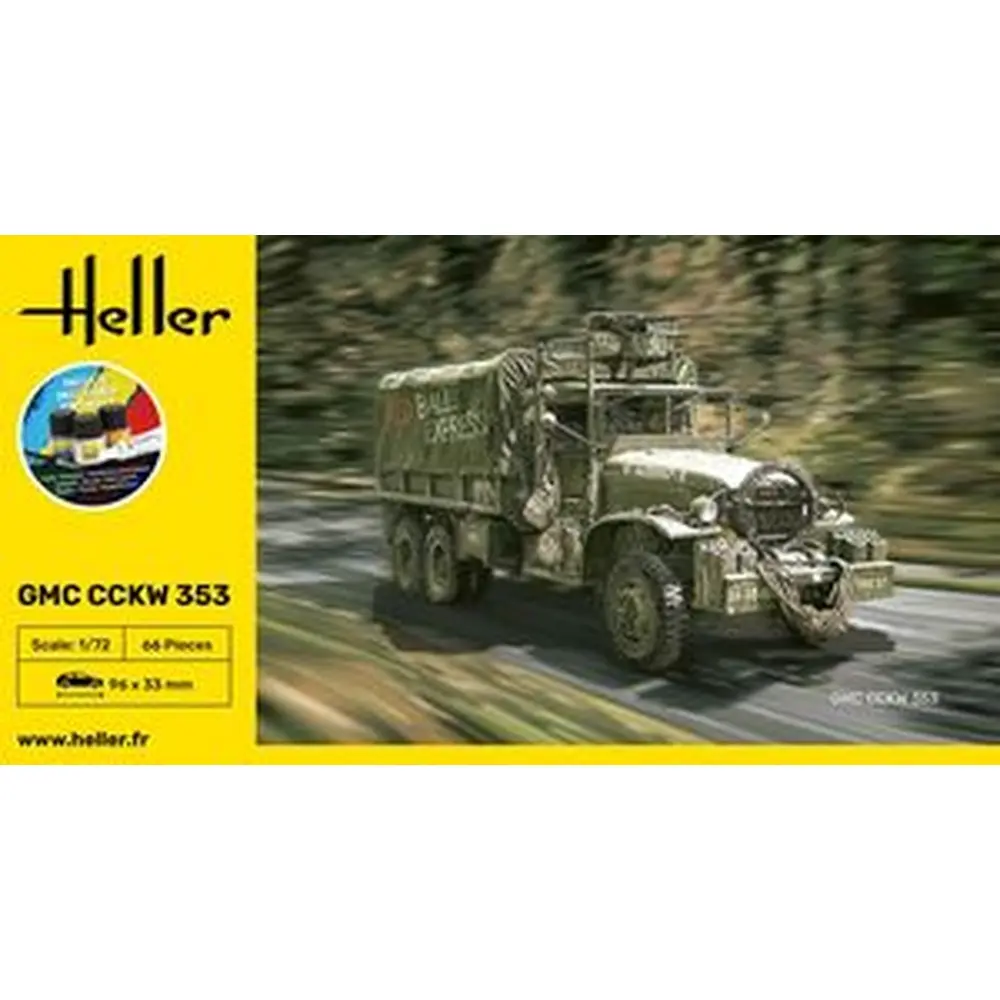 Kit de démarrage - GMC CCKW 353 - Heller 56996 - 1/72 - 2