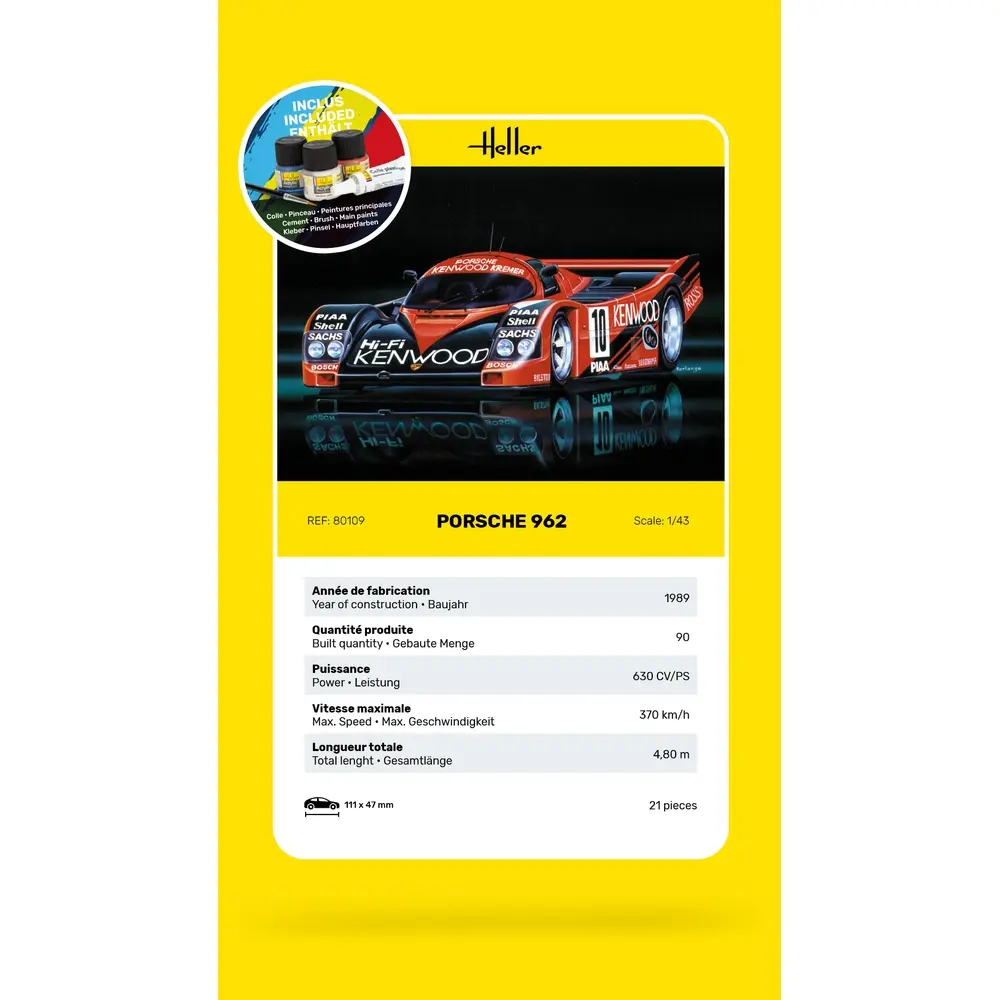 Porsche 962 - Heller 56109 - 1/43 - 6