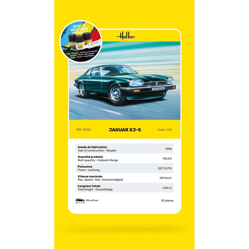 Starter Kit Jaguar XJS - Heller 56183 - 1/43 - 3